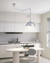 WOMO Glass Dome Offset Pendant Light-WM2591 thumbnail