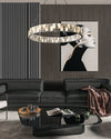 WOMO Round Crystal Alabaster Chandelier-WM2738 thumbnail