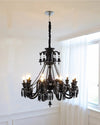 WOMO Victorian Black Candlestic Crystal Chandelier-WM2373 thumbnail