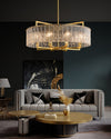 WOMO Textured Glass Round Chandelier-WM2619 thumbnail