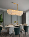 WOMO Rectangular Alabaster Chandelier-WM2854 thumbnail