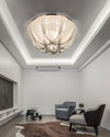 WOMO Bowl Fringe Flush Mount Ceiling Light-WM1137 thumbnail