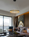 WOMO Black and Gold Ring LED Chandelier-WM2119a thumbnail