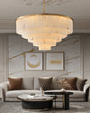 WOMO Tiered Round Alabaster Chandelier-WM2853 thumbnail