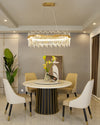 WOMO Gold Oval Crystal Chandelier-WM2566 thumbnail