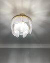WOMO Round Textured/Seeded Glass Chandelier-WM2741 thumbnail