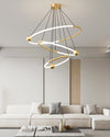 WOMO Tiered Circular Led Brass Chandelier-WM2342 thumbnail