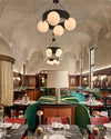 WOMO Round Frosted Glass Globe Chandelier-WM2717 thumbnail