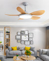 WOMO White Modern Ceiling Fan Lamp-WM5085 thumbnail