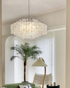 WOMO Tiered Capiz Round Chandelier-WM2346 thumbnail
