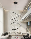 WOMO Black Tiered Circular Led Chandelier-WM2652 thumbnail