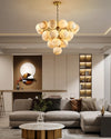WOMO Tiered Alabaster Globe Chandelier-WM2867 thumbnail