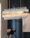WOMO Gold Rectangular Crystal Chandelier-WM2548 thumbnail
