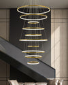 WOMO Gold Tiered Circular Chandelier-WM2758 thumbnail