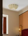 WOMO Pleated Glass Flush Mount Ceiling Light-WM1133 thumbnail