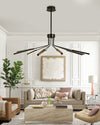 WOMO 10 Light Stick Led Starburst Chandelier-WM2646 thumbnail