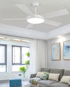 WOMO 5 Blade Mid Century Modern Ceiling Fan Lamp-WM5113 thumbnail