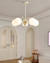 WOMO White Glass Globe Arm Chandelier-WM2624 thumbnail
