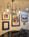 WOMO Clear Glass Globe Arm Chandelier-WM2719 thumbnail