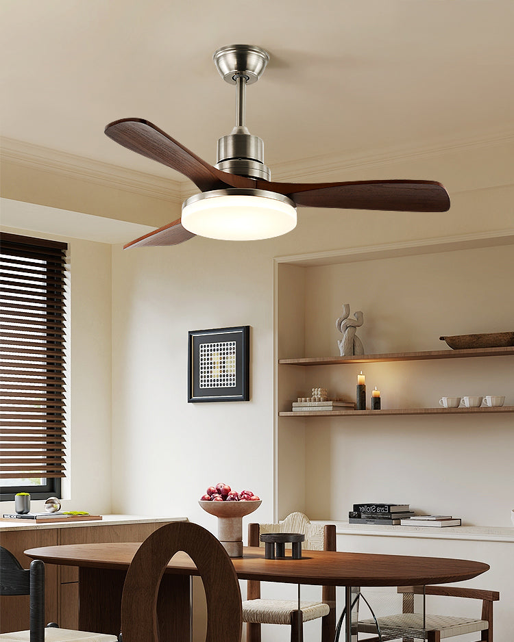 WOMO Mid Century Modern Ceiling Fan Lamp-WM5147