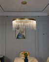 WOMO Rectangular Crystal Fringe Chandelier-WM2349 thumbnail