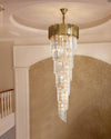 WOMO Gold Cascading Crystal Chandelier-WM2185d thumbnail