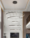 WOMO Black Tiered Circular Led Chandelier-WM2652 thumbnail
