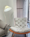 WOMO Pleated Gooseneck Floor Lamp-WM7119 thumbnail