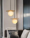 WOMO Disc Globe Alabaster Pendant Light-WM2836 thumbnail