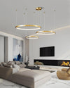 WOMO Tiered Circular Led Brass Chandelier-WM2345 thumbnail