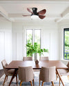 WOMO Modern Farmhouse Small Ceiling Fan Lamp-WM5046 thumbnail