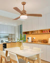 WOMO 3 Wood Blade Ceiling Fan Lamp-WM5068 thumbnail