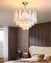 WOMO Tiered Raindrop Alabaster Chandelier-WM2395 thumbnail