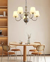 WOMO Glass Shaded Arm Chandelier-WM2946 thumbnail
