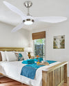 WOMO Coastal White Large Ceiling Fan Lamp-WM5055 thumbnail