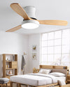 WOMO 3 Wood Blade Hugger Ceiling Fan Lamp-WM5120 thumbnail