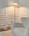 WOMO Rattan Fabric Cone Floor Lamp-WM7095 thumbnail