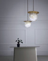 WOMO Alabaster Globe Disc Pendant Light-WM2921 thumbnail
