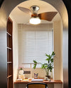 WOMO Small Silver Low Profile Ceiling Fan Lamp - WM5150 thumbnail