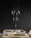 WOMO Cylinder Smoked Glass Chandelier-WM2771 thumbnail