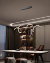 WOMO Swirl Crystal Linear Chandelier-WM2713 thumbnail