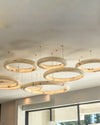 WOMO Alabaster Circle LED Chandelier-WM2873 thumbnail