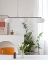 WOMO Frosted Glass Linear Chandelier-WM2798 thumbnail