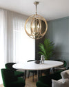 WOMO Gold Orb Cage Chandelier-WM2593 thumbnail