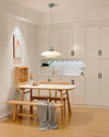 WOMO Milk Glass Flying Saucer Pendant Light-WM2748 thumbnail