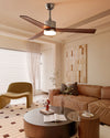 WOMO Silver and Walnut Ceiling Fan Lamp - WM5149 thumbnail