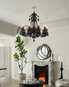 WOMO Victorian Black Candlestic Crystal Chandelier-WM2373 thumbnail