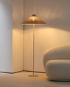 WOMO Rattan Fabric Cone Floor Lamp-WM7095 thumbnail