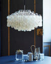 WOMO Tiered Capiz Round Chandelier-WM2346 thumbnail