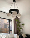 WOMO Round Frosted Glass Globe Chandelier-WM2717 thumbnail